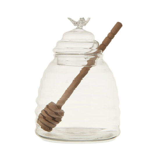 Glass Honey Jar w/ Dipper