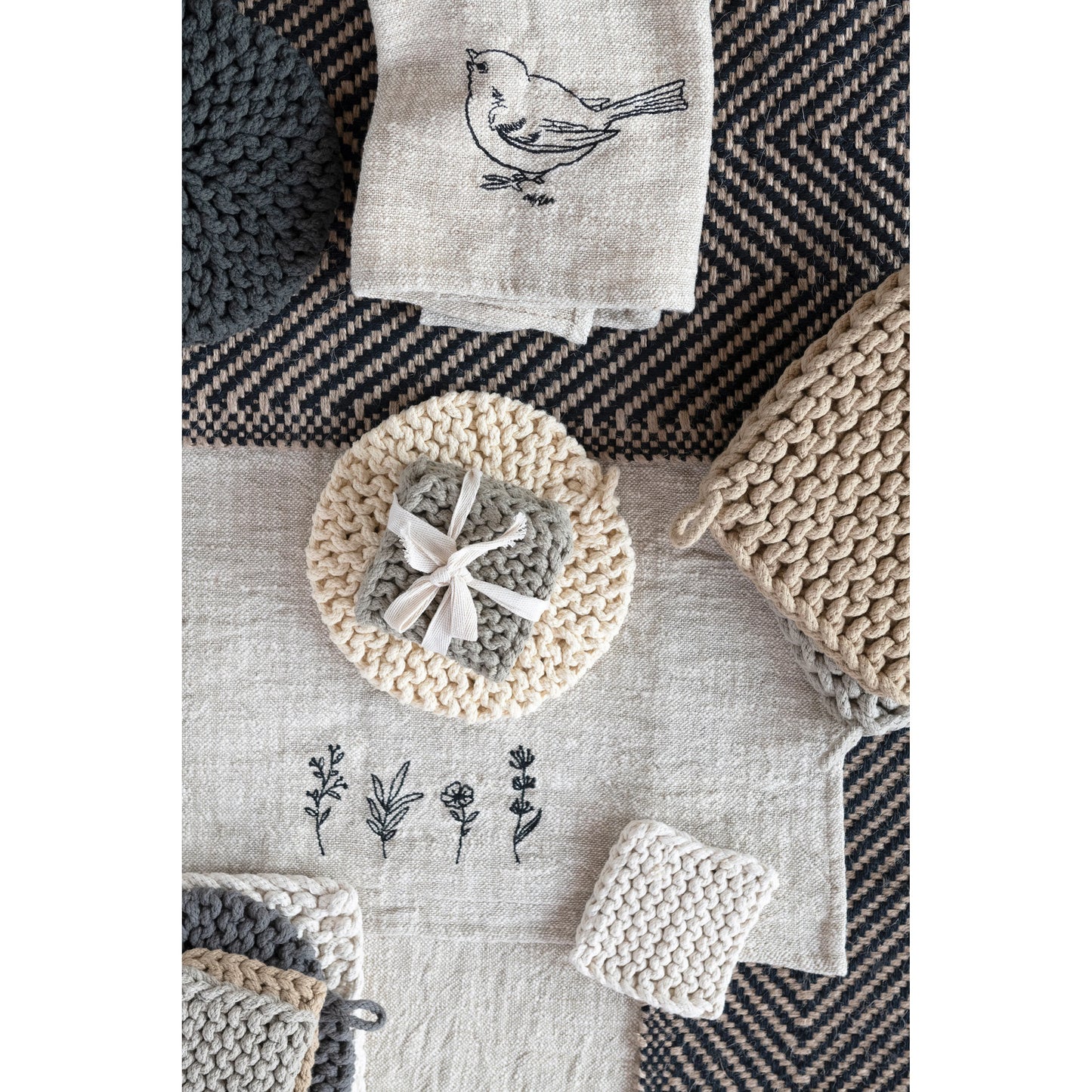 Cotton Hand Woven Pot Holder