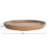 Mango Wood Lazy Susan Scalloped Edge