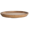 Mango Wood Lazy Susan Scalloped Edge