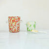 Confetti Glass Ice Bucket w/ Handles 3.5 Qt.
