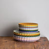 Stoneware Fluted Plate- Green 8"