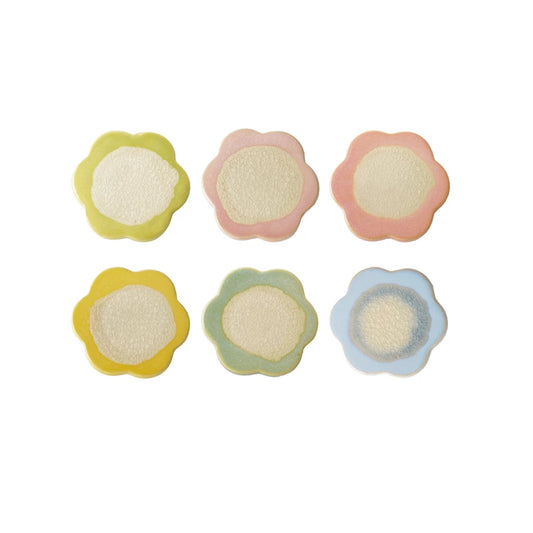 Stoneware Flower Shaped Trivet / Coaster