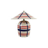 Hand-Painted Stoneware Lamp with Inline Switch