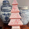 Chinoiserie Pastel Pink Pagoda Tree Decor
