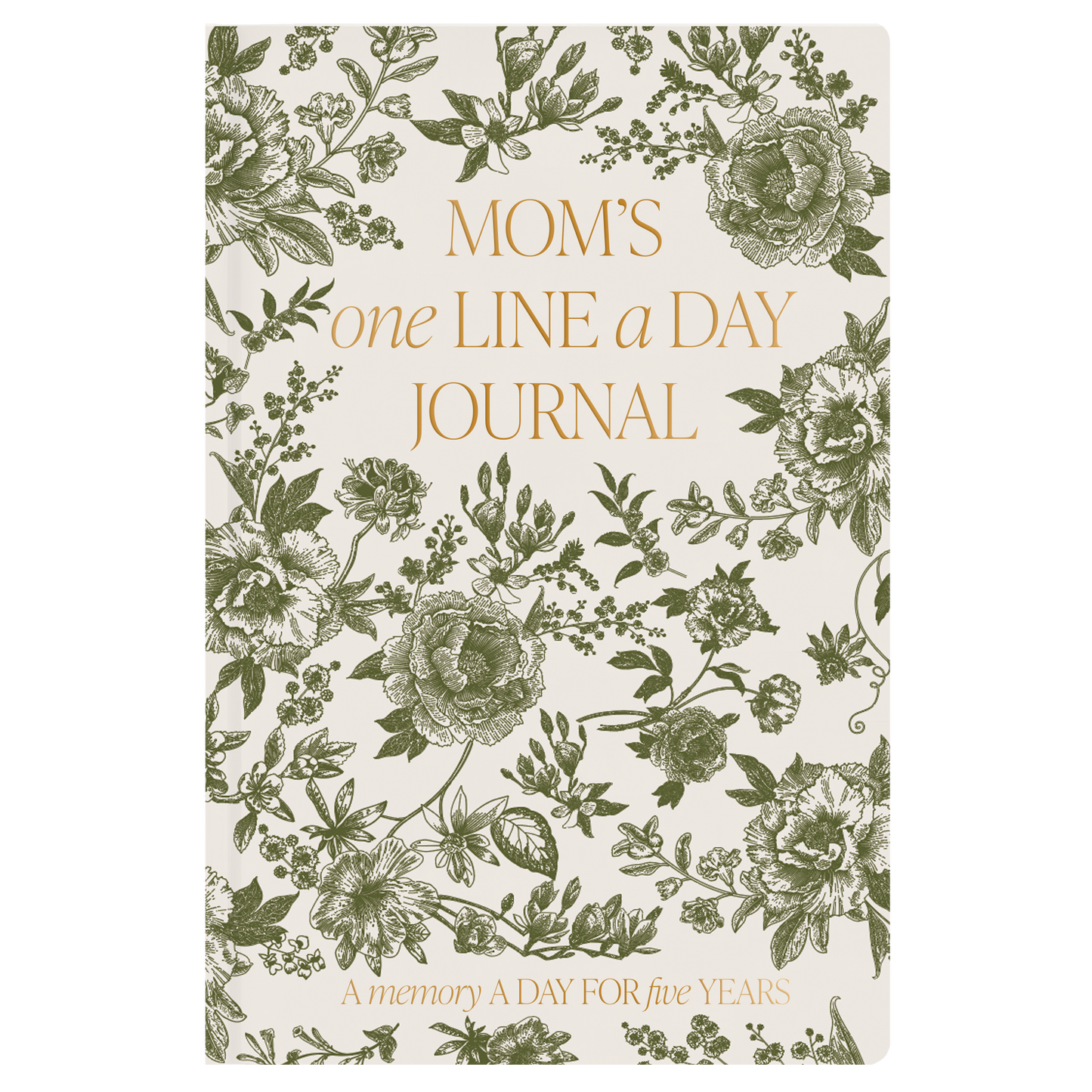 Mom's One Line A Day Journal: Green