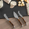 Laguiole 3-Pc Tortoise Shell Cheese Knife Set