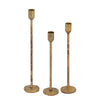 Candle Holder H 12" x Dia 2.25" Old Brass: OLD BRASS / IRON