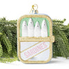 Vintage Sardines Tin Glass Christmas Ornament