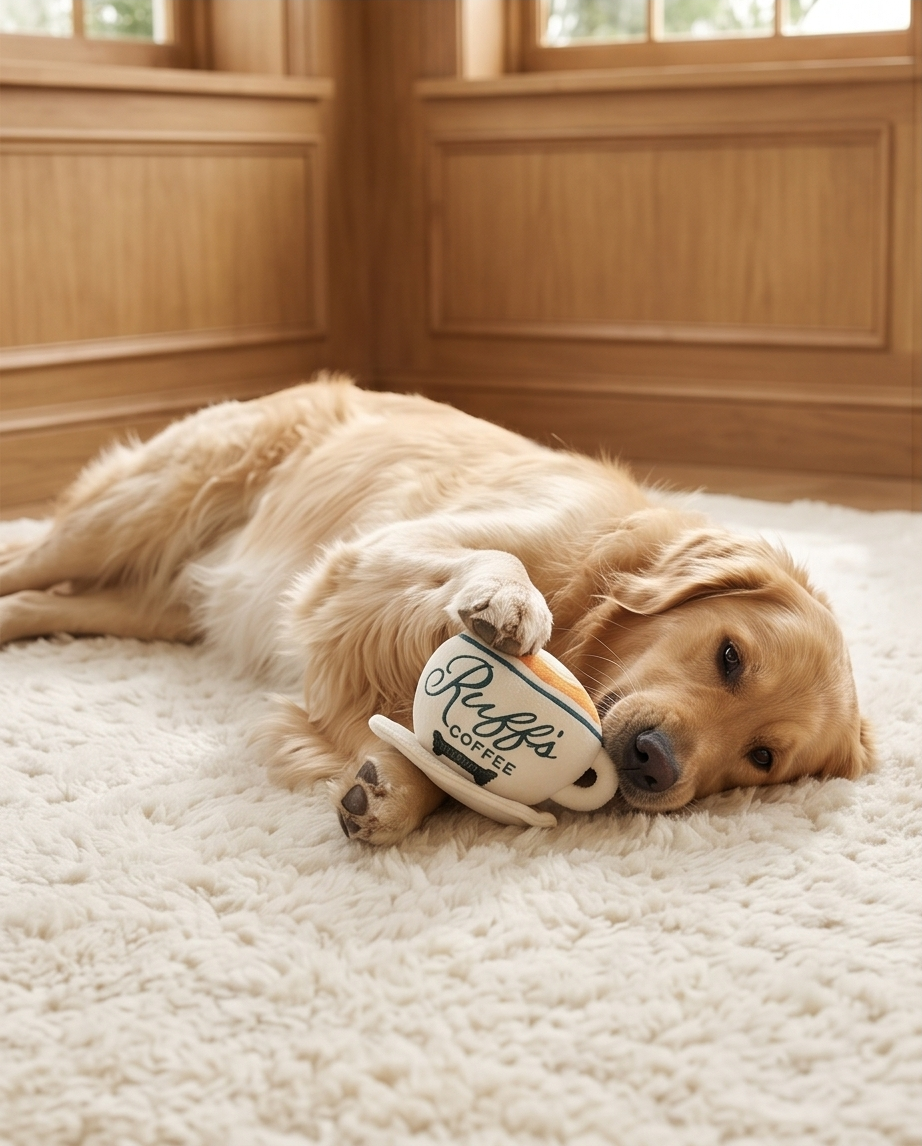 Ruff's Coffee Cup + Saucer - Dog Toy