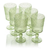 Victoria Green Acrylic Goblet, S/6