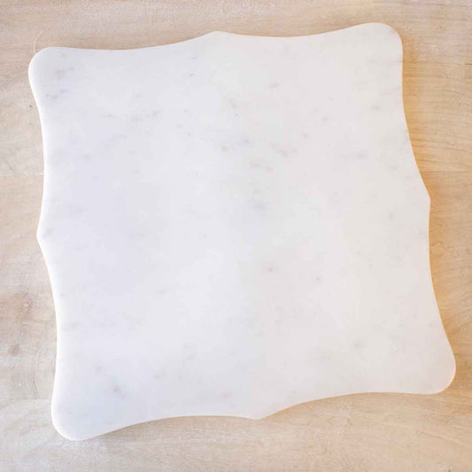 White Marble Serving Board