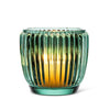 Small Green Ribbed Votive