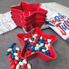 Patriotic Star Melamine 5 1/2" Bowl, Red
