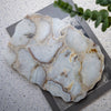 Medium White Natural Stone Agate Platter
