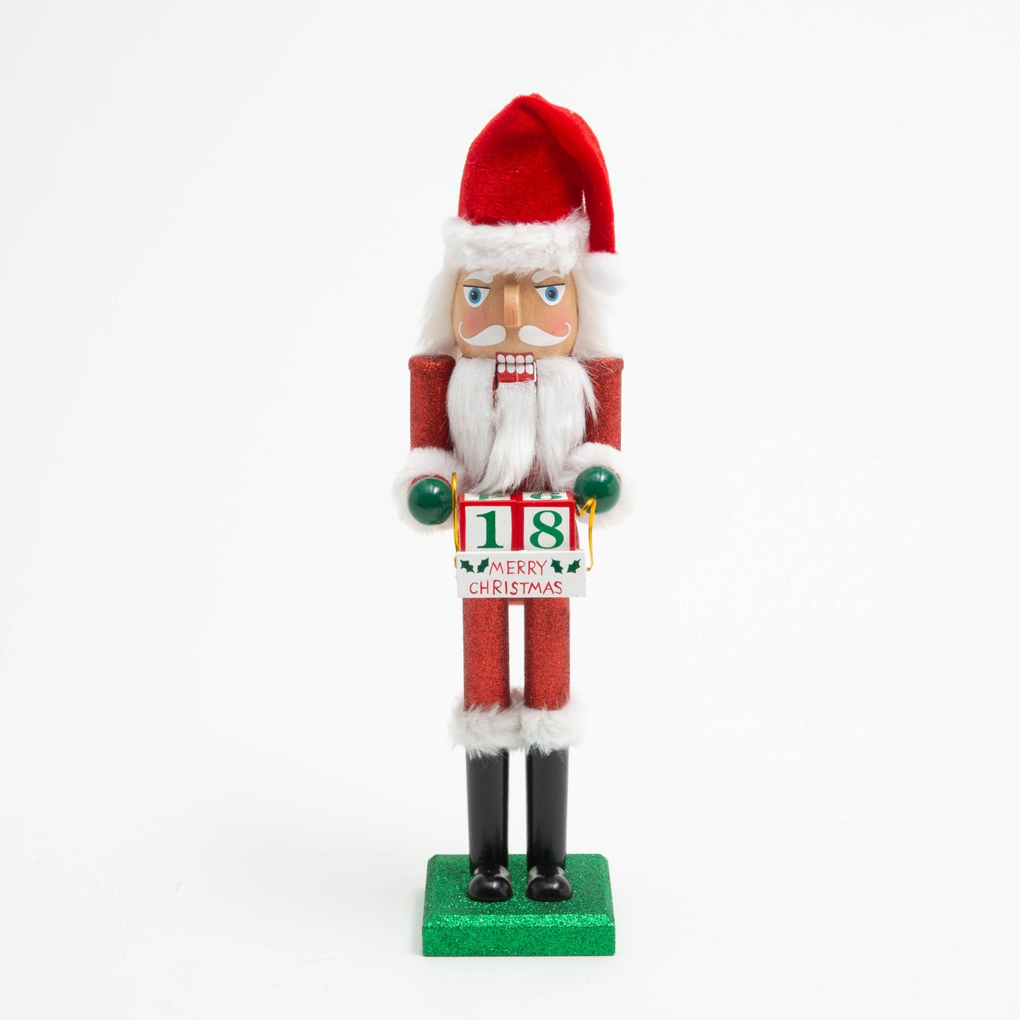 15"H Nutcracker w/ Countdown Calendar