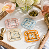Boxed Acrylic Coaster Set of 4, Bamboo Mahjong