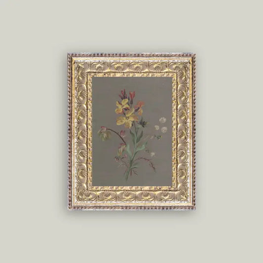 French Wildflowers Art - 5x7