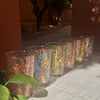 Moroccan Tea Glasses "Forrest" Design, S/6