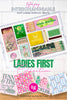 Acrylic Tray Insert "Ladies First"