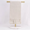 Ticking Stripe Ruffle Hand Towel