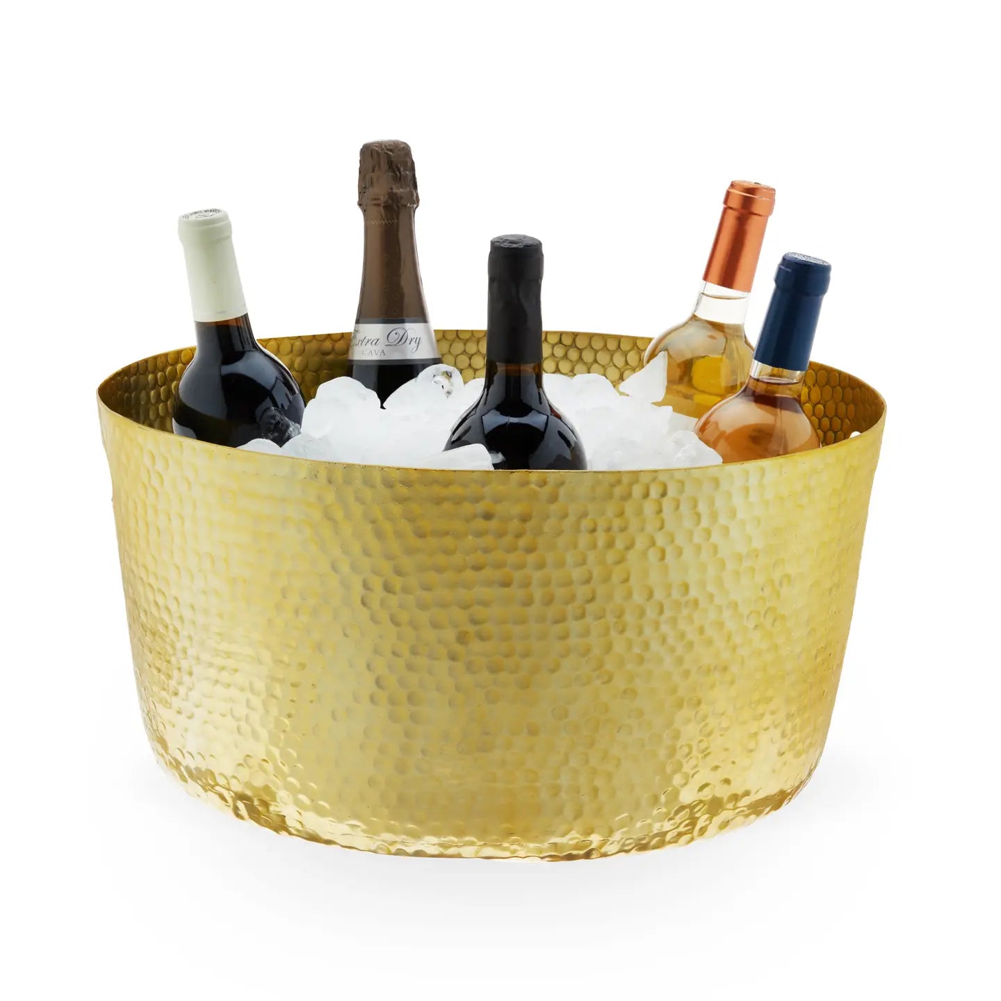 Gold Hammered Beverage Tub