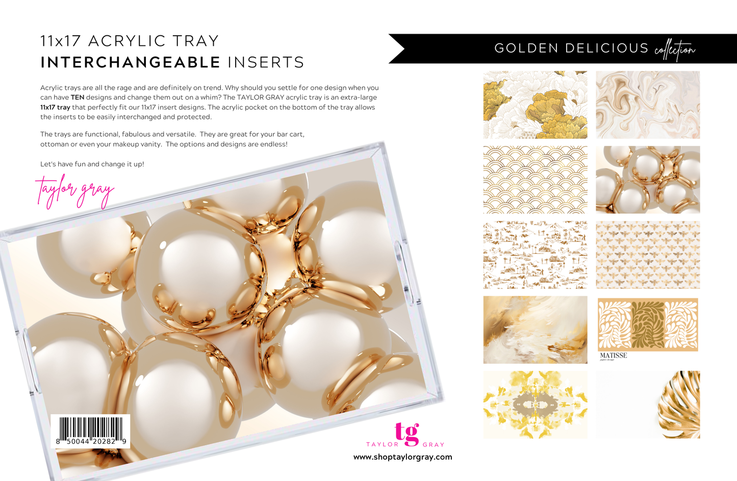 11x17 GOLDEN DELICIOUS insert set of 10