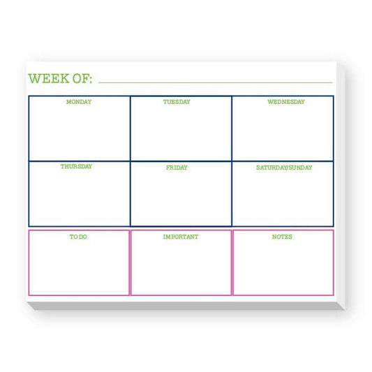 WEEKLY PLANNER NOTEPAD