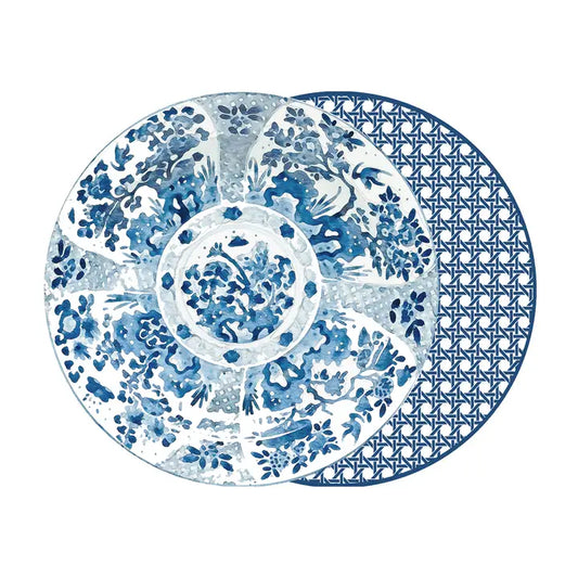 Canton and Cane Cadet Placemat: Blue