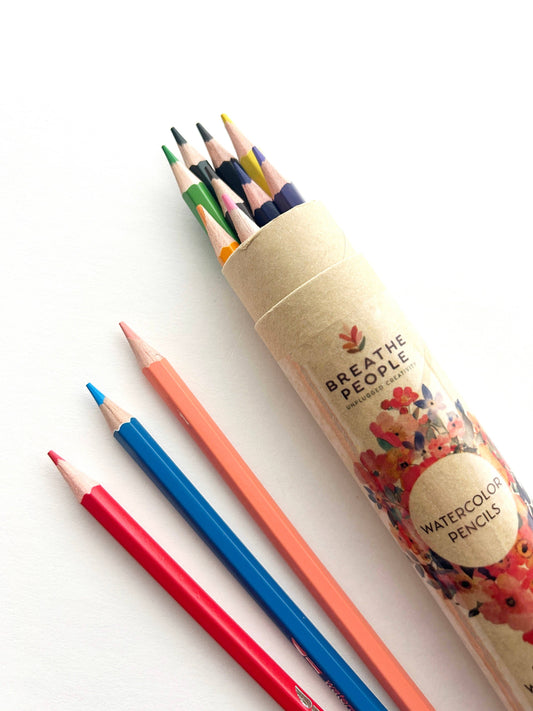 12-Color Watercolor Pencil Set