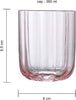 Flower Vintage Stemless Glass S/2