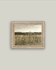Wildflower Field Framed Antique Art: 10x8