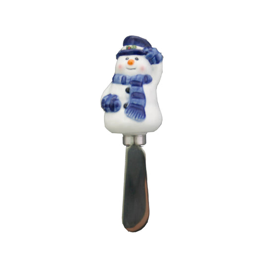 Snowman Spreader Blue Scarf