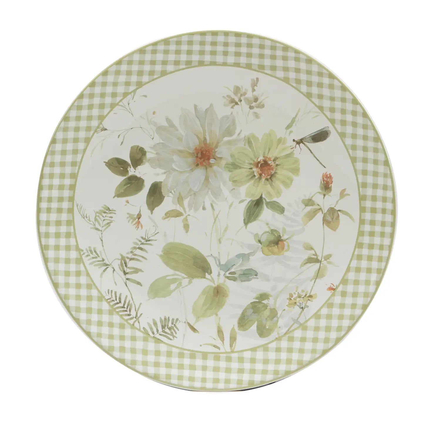 Green Fields Dinner Plates, Set of 4