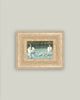 Swan Family Framed Antique Art: 9x7