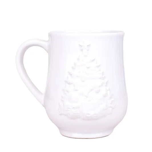 Tannenbaum Embossed Mug White - 18oz