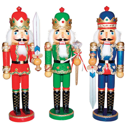 15" Bejeweled Kings, Set of 3