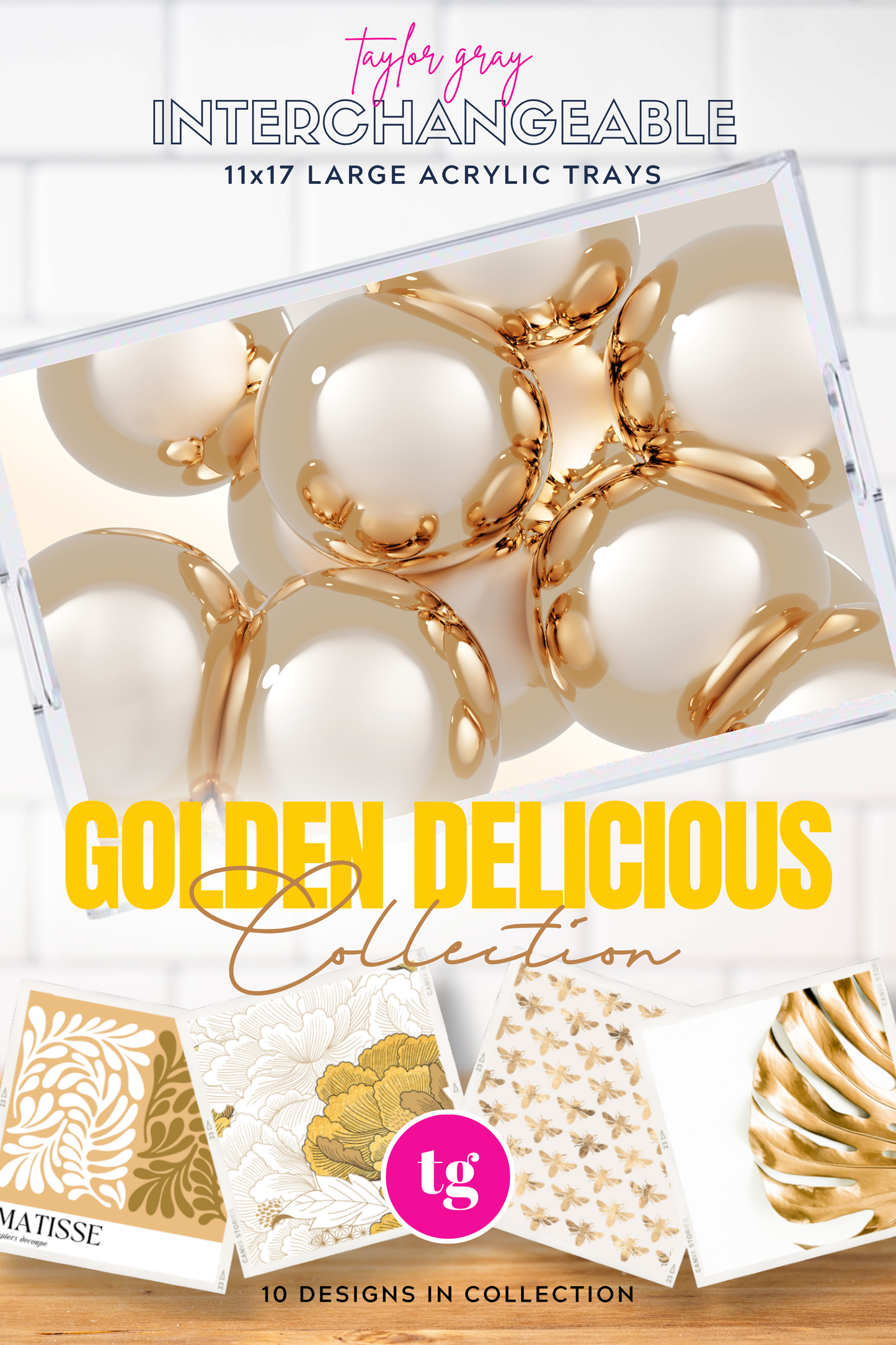 11x17 GOLDEN DELICIOUS insert set of 10