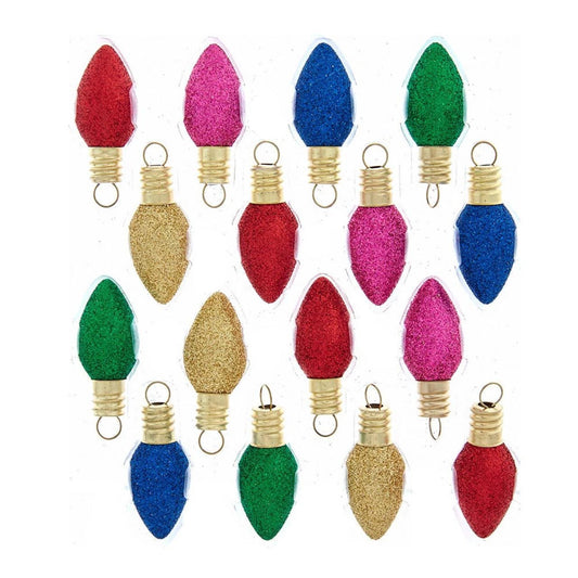 2" Box of Multi-Color Bulb Ornaments