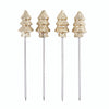 Gold Tree Appetizer Picks - Set of 4