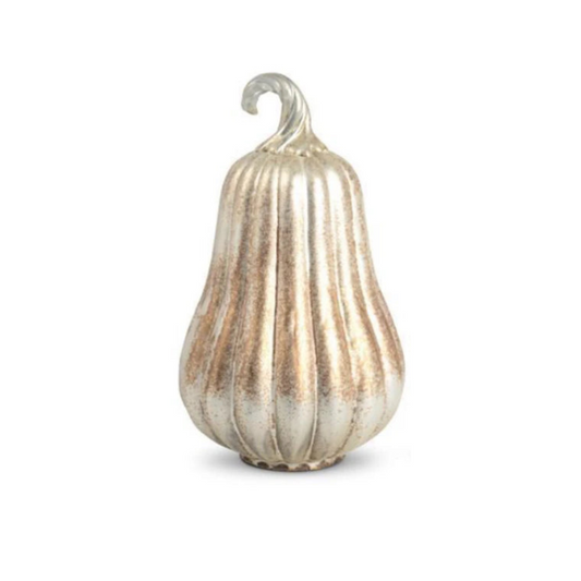 8" Antiqued Gold Mercury Gourd