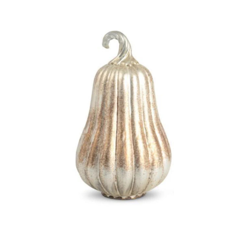 8" Antiqued Gold Mercury Gourd