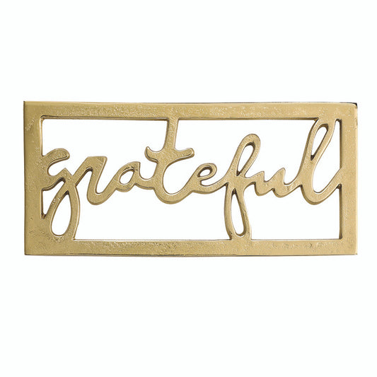 Gold Trivet - Grateful