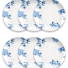 Cottage Blue Floral Dinner Plate, Set of 6