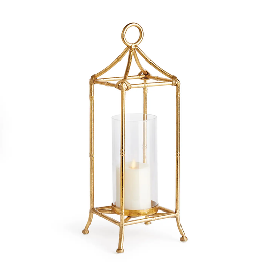 Daphne Lantern Small, Antique Gold