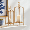 Daphne Lantern Large, Antique Gold