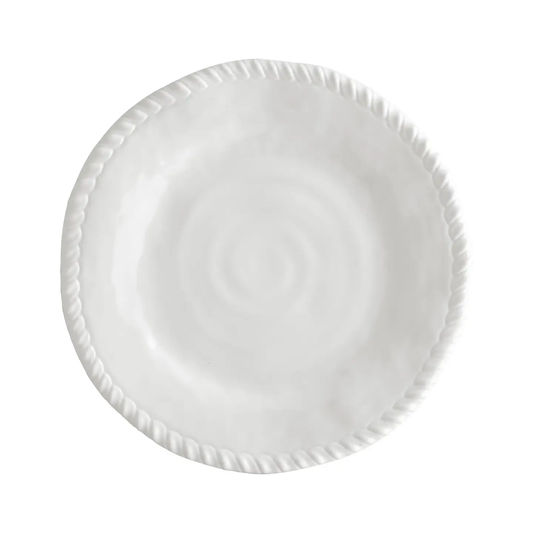 White Rope 9" Melamine Plate, Set of 4