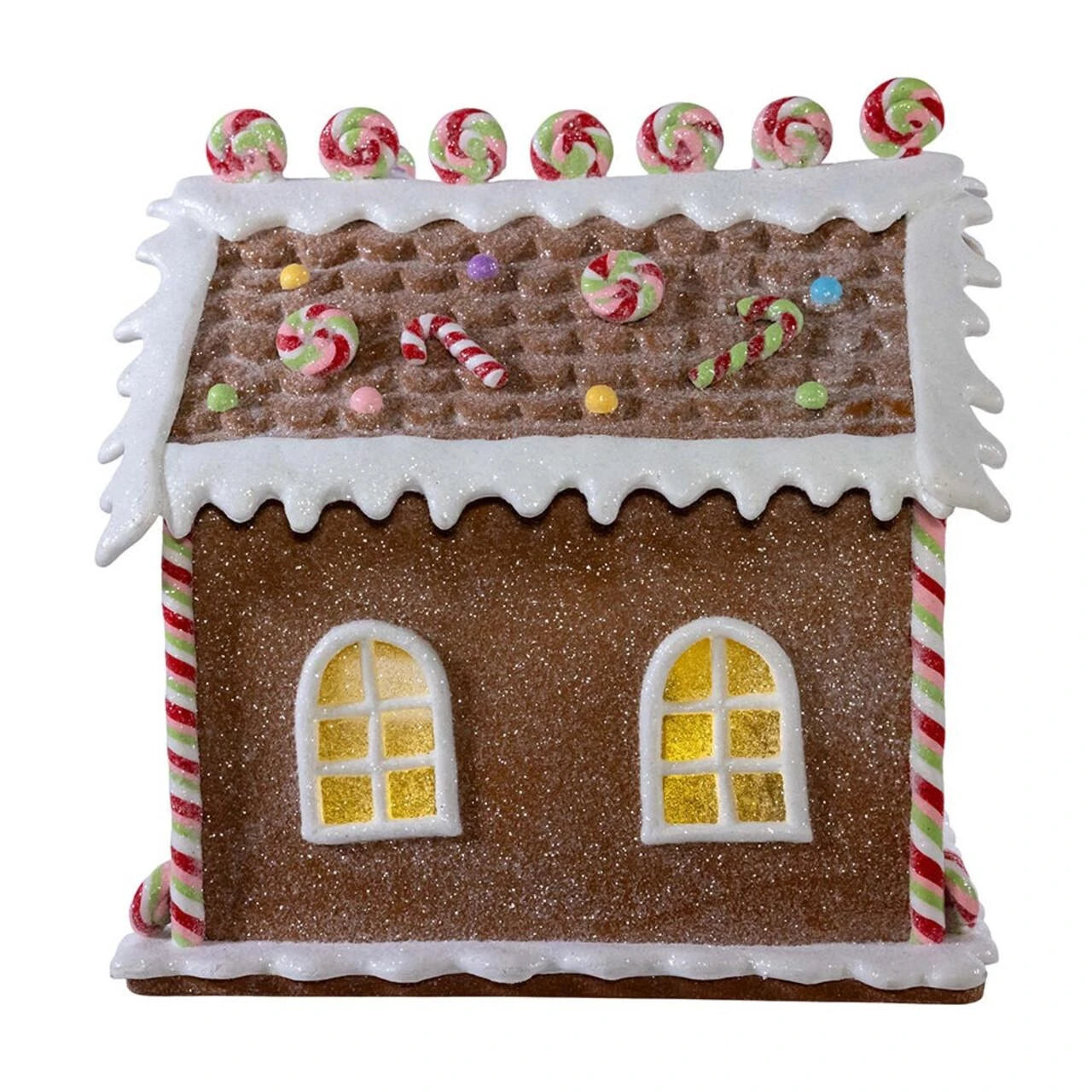 8.5" Lollipop Gingerbread House