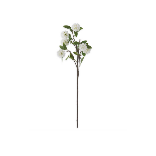34" White Kerria Spray