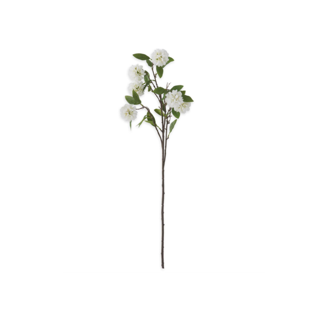 34" White Kerria Spray